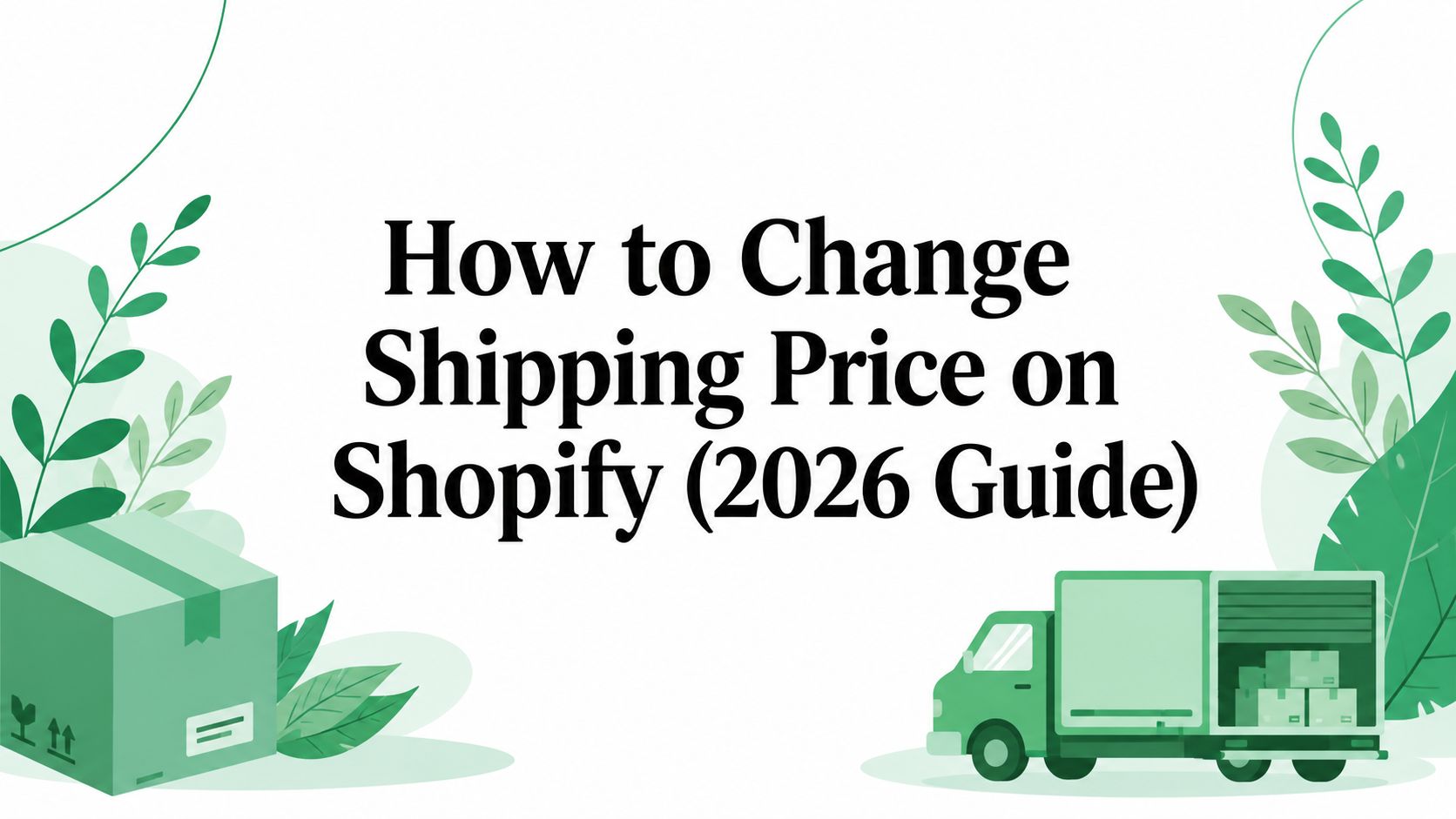 How to Change Shipping Price on Shopify (2026 Guide)