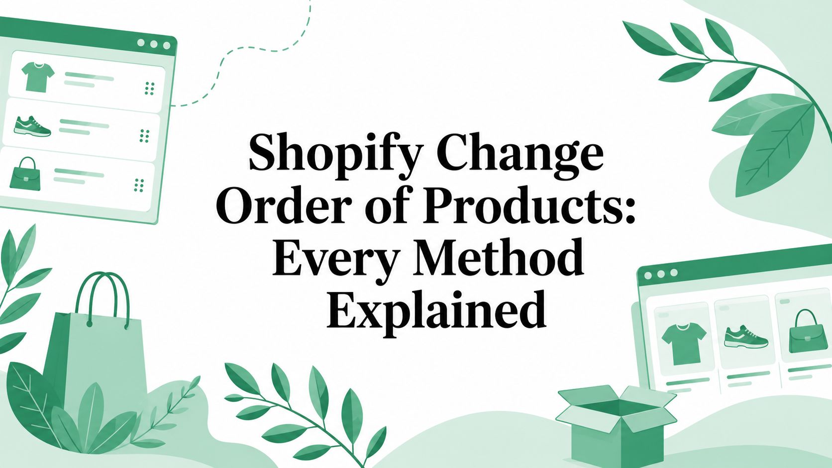 Shopify Change Order of Products: Every Method Explained