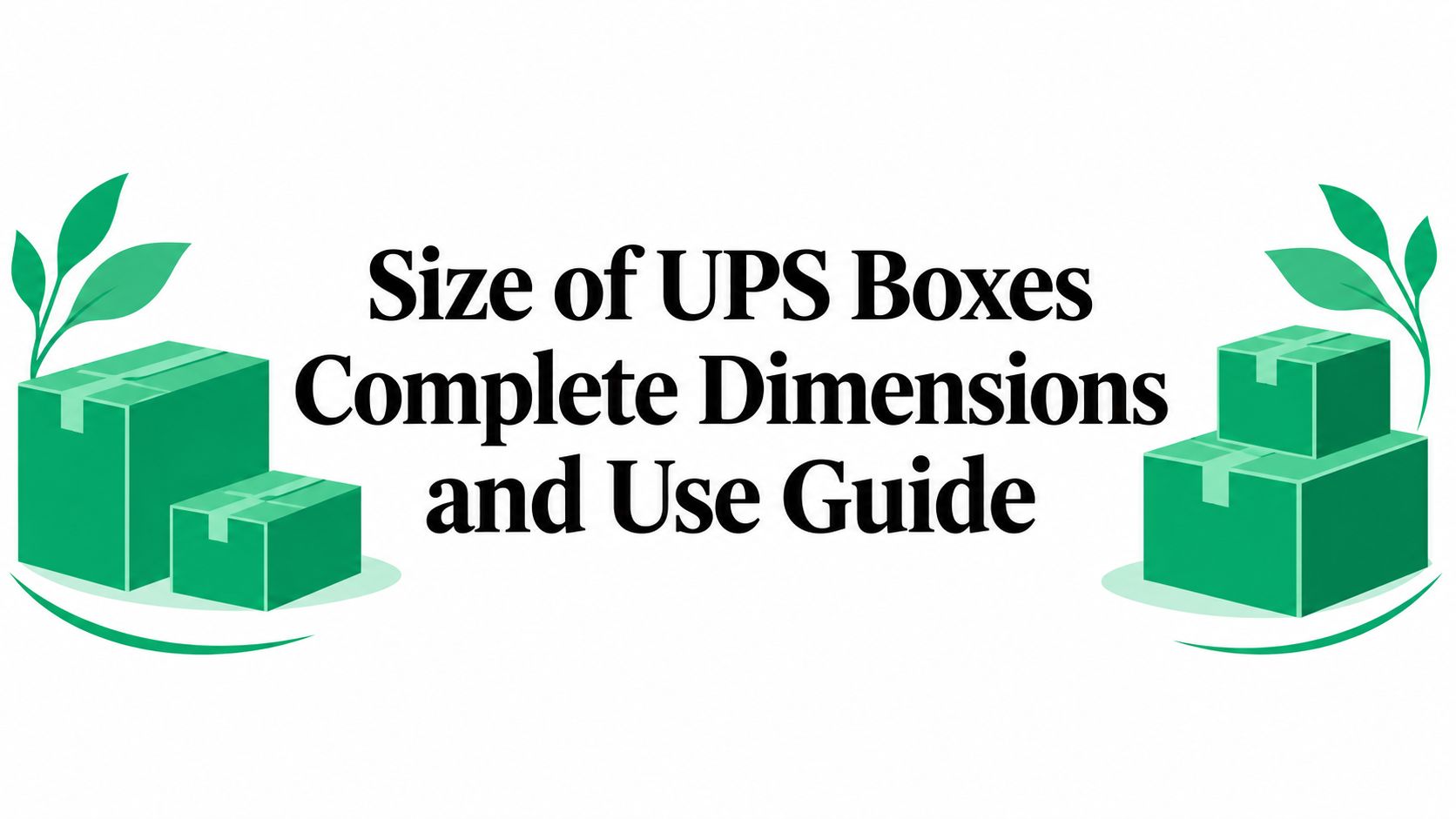 Size of UPS Boxes Complete Dimensions and Use Guide