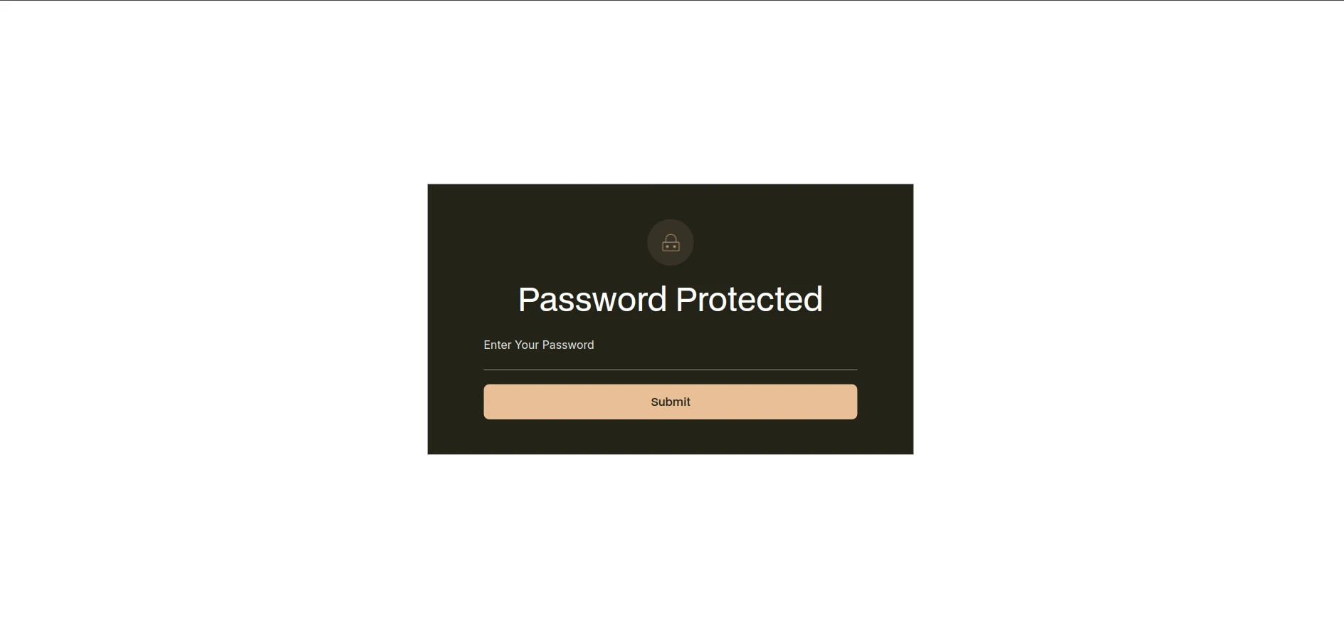 Password Page