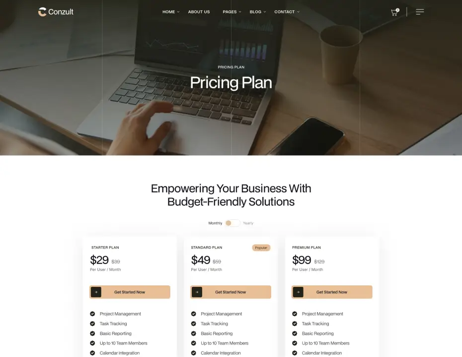 Pricing One Page
