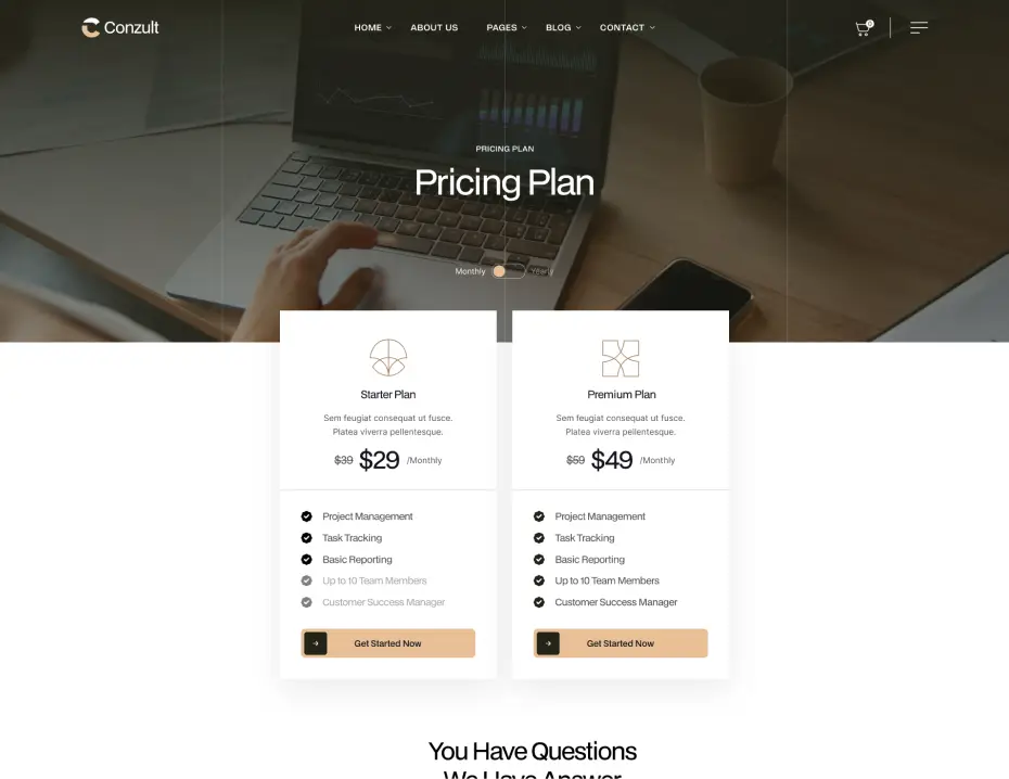 Pricing Two Page