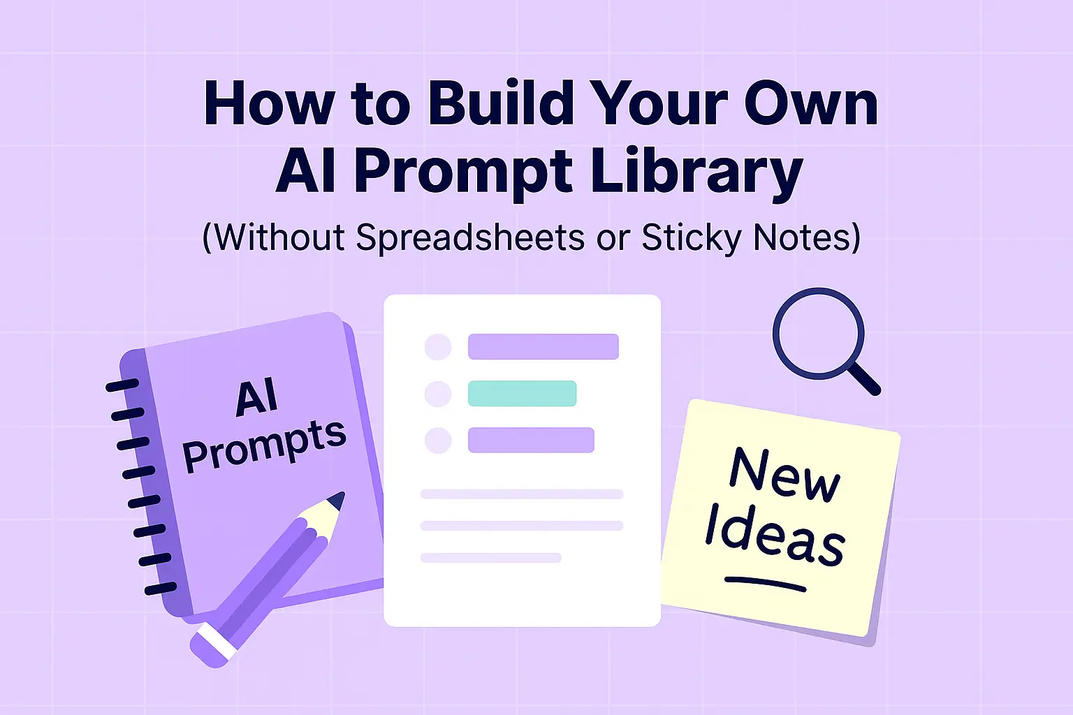 How to Build Your Own AI Prompt Library (Without Spreadsheets or Sticky Notes)
