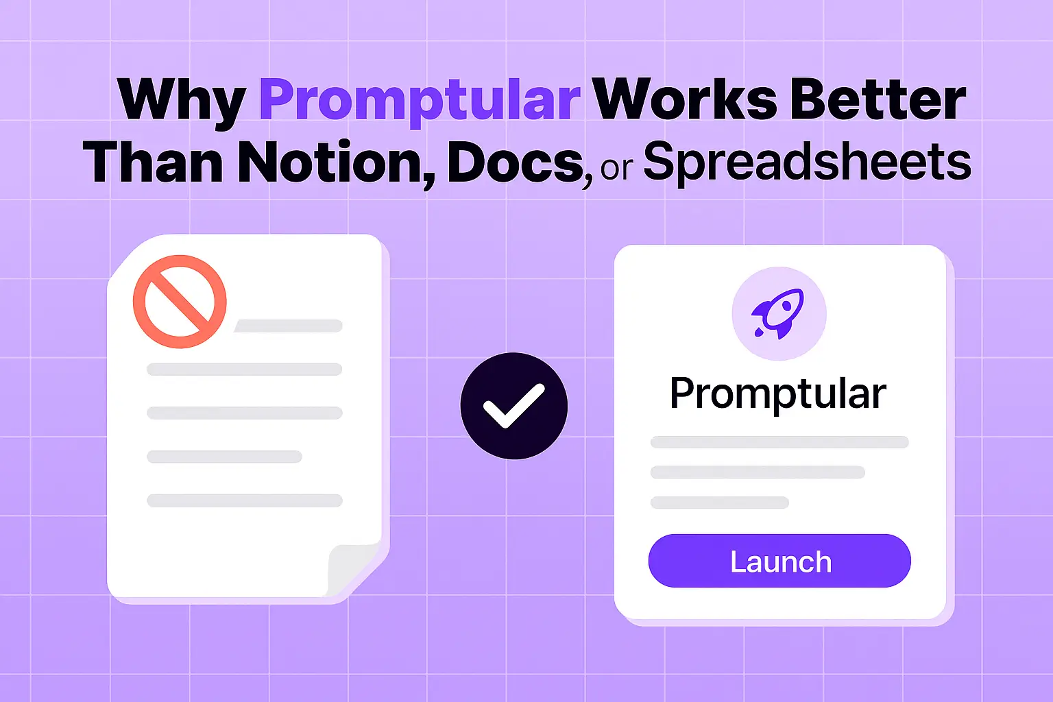 Why Promptular Works Better Than Notion, Docs, or Spreadsheets