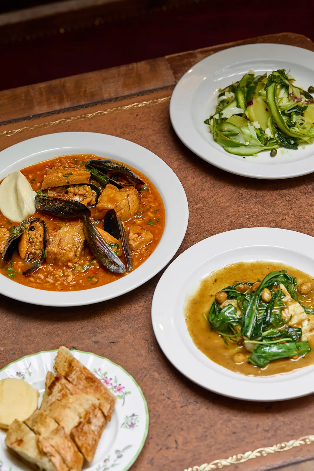 Plates of food