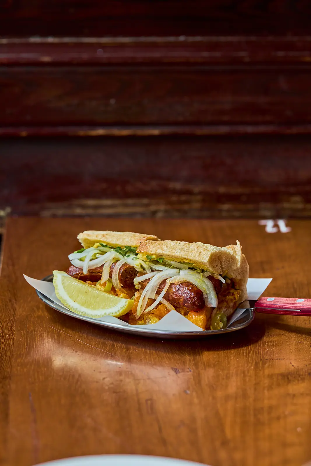 Merguez frites baguette
