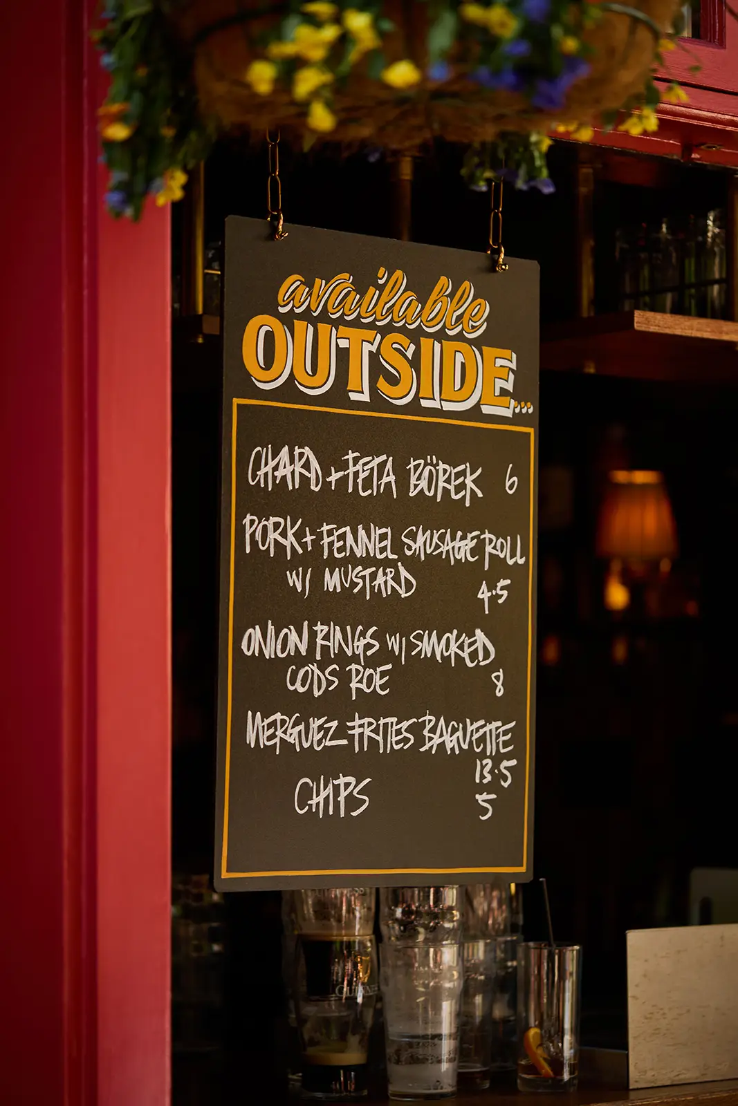 sign outside pub