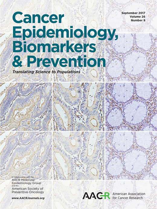 Cancer Epidemiology, Biomarkers & Prevention — Niu et al., 2017