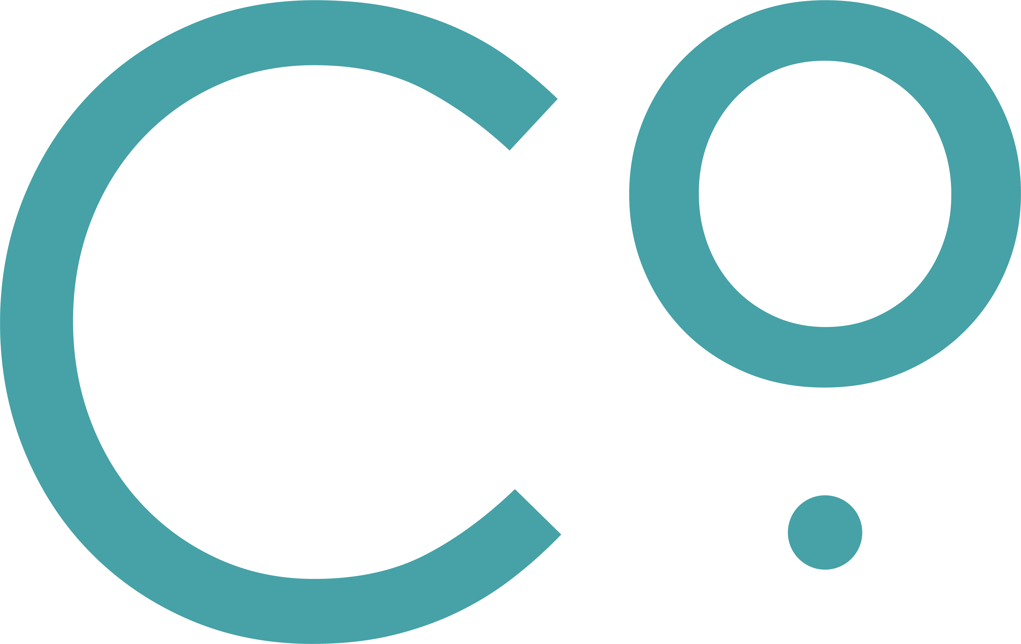 Teal CO logo with large letters and small dot on white background