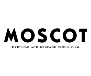 Moscot logo, vintage eyewear brand established in 1915