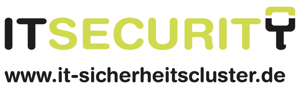 Logo des IT-Sicherheitsclusters – www.it-sicherheitscluster.de