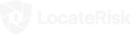 Logo von LocateRisk in Weiß.