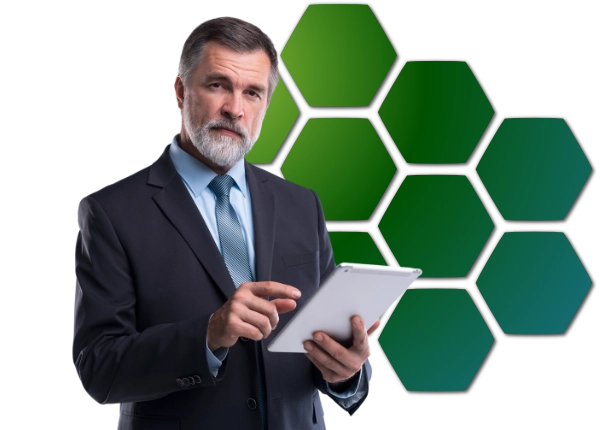 CTA-Bild für IT-Security Assessment mit Person