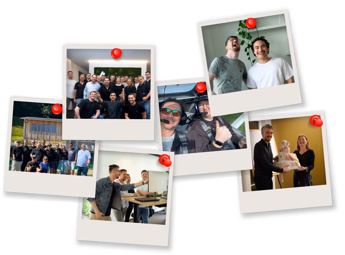 Team-Momente bei PORTFORMANCE – Collage aus Fotos