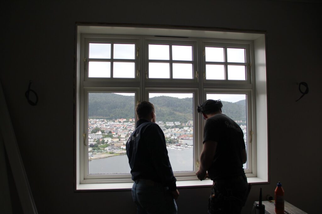 image of blueprint for a general contractor
