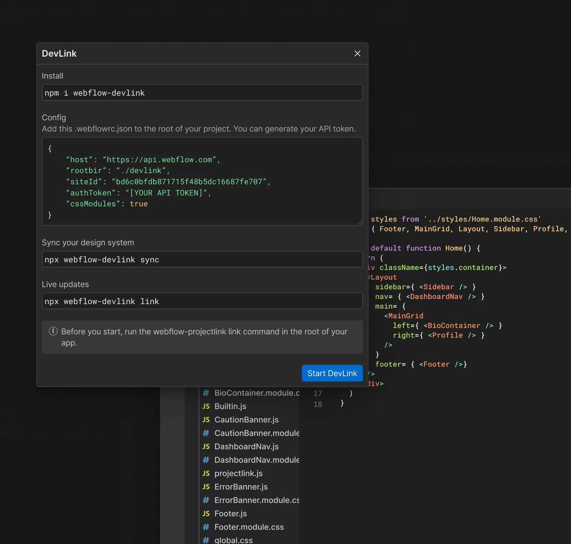 dashboard visual