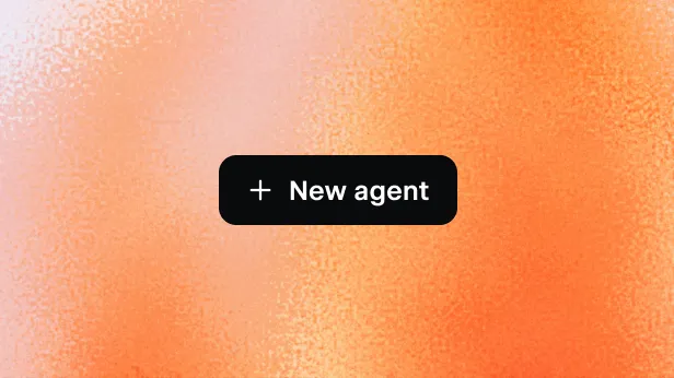 Source user interface component showing a "new agent" button.