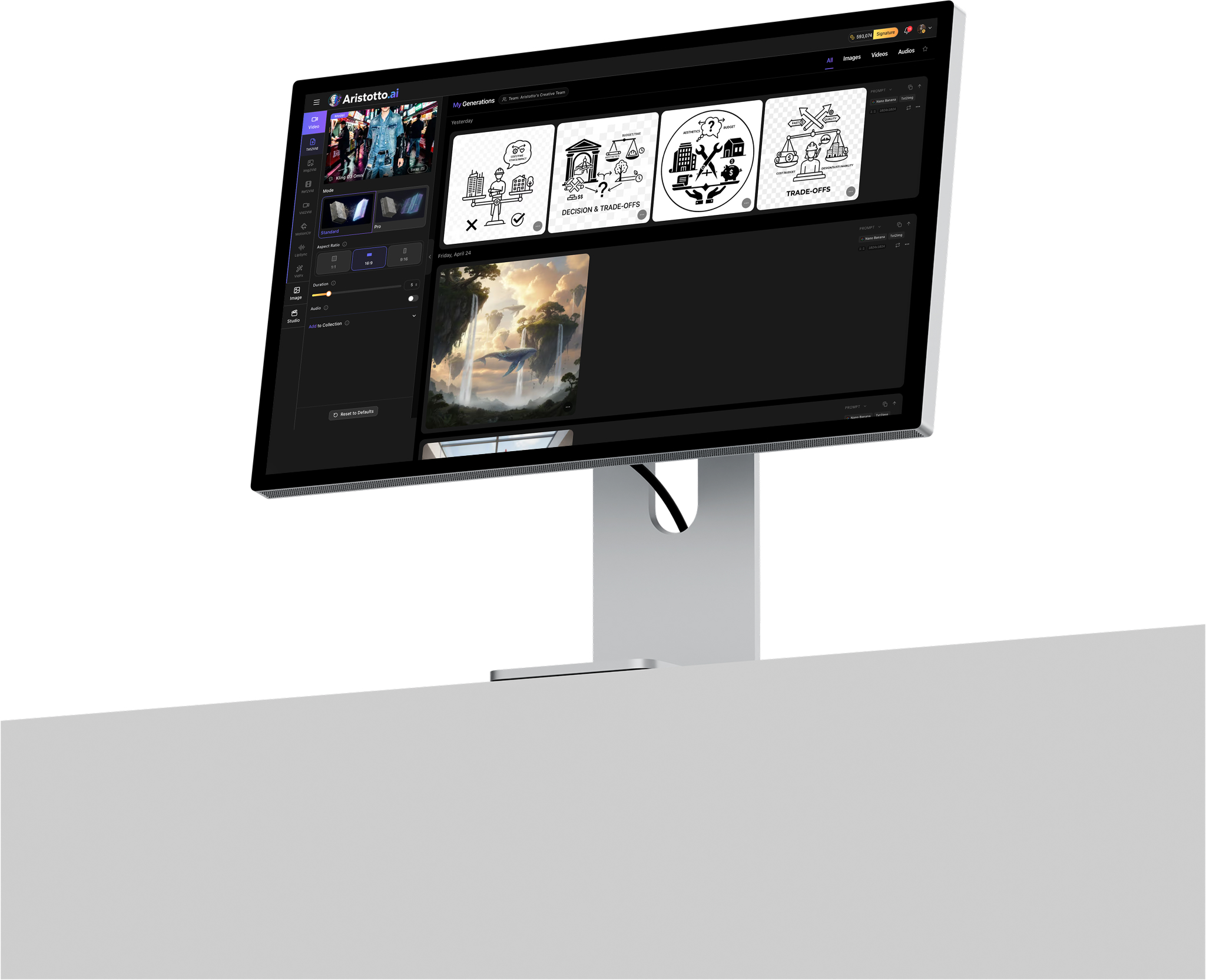 [interface] screenshot of collaboration interface (for a productivity tools business)