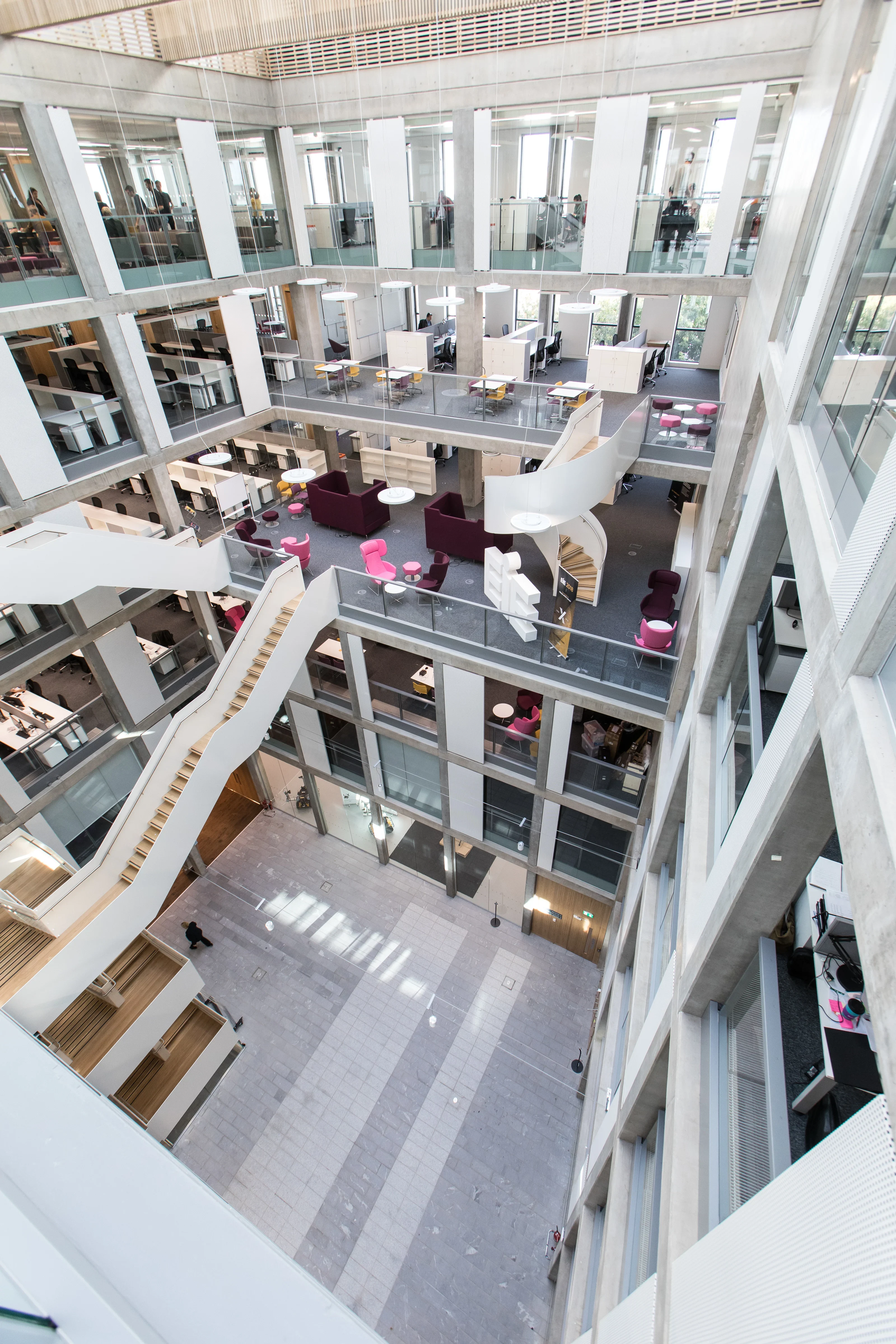Bayes Centre Internal Office Aerial View