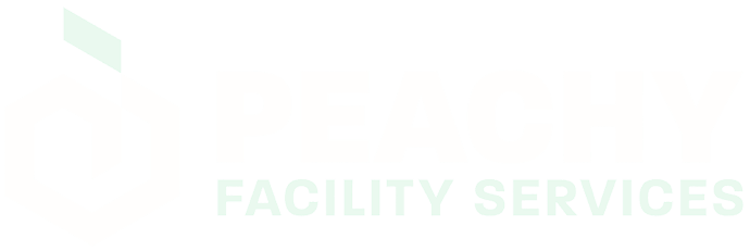 Peachy Facility Services Logo White