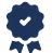 a blue badge icon