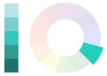 Monochromatic color palette for dashboards