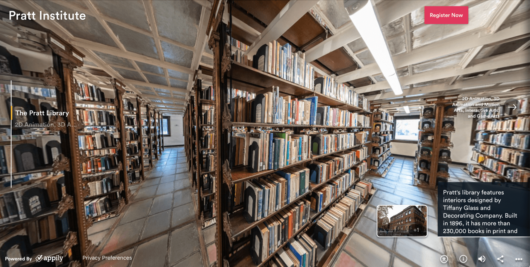 Pratt library stacks
