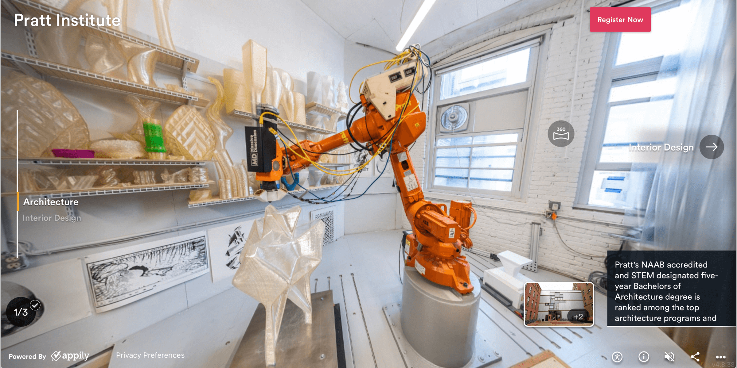 Inside Pratt's robotics room
