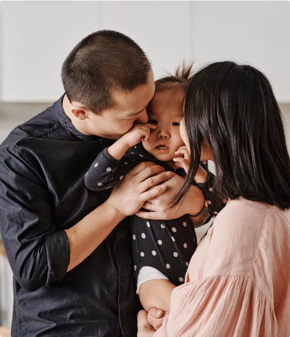 couple with child