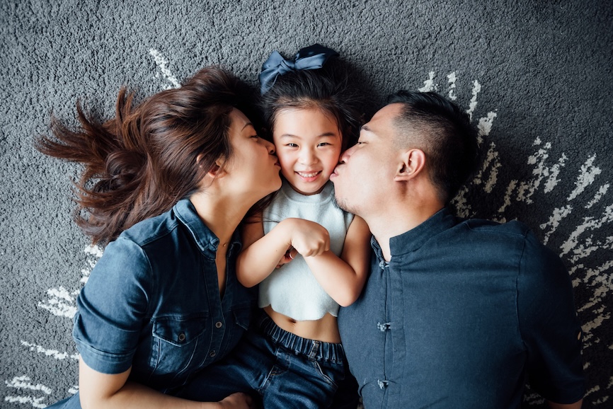 family of three