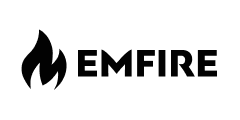 A black and white photo with the word empire on it.