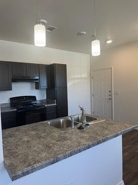 kitchen and dining area