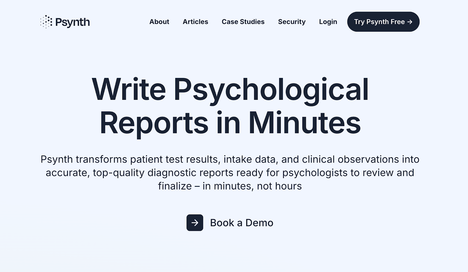 Psynth diagnostic report writing software for psychologists