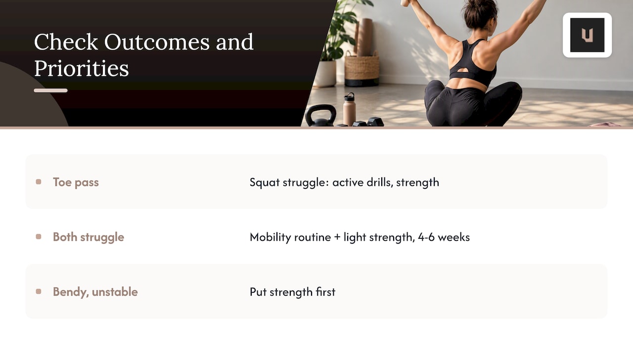Two movement checks guide training priorities