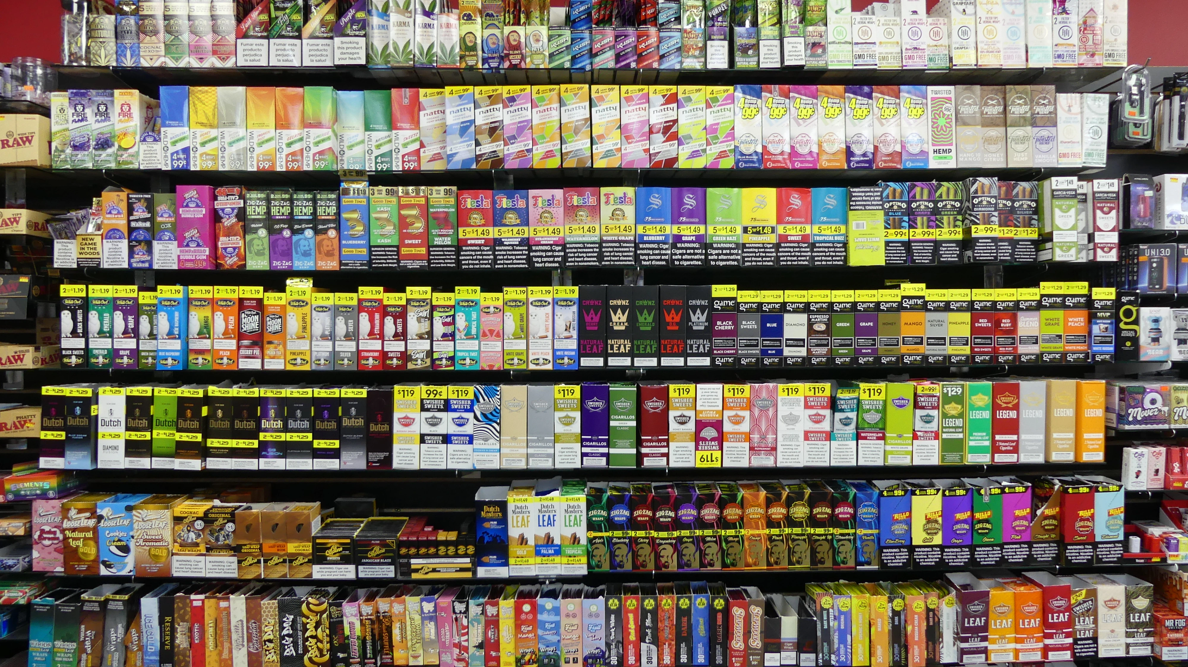 an image inside of the store, showing the selection of rellos and wraps