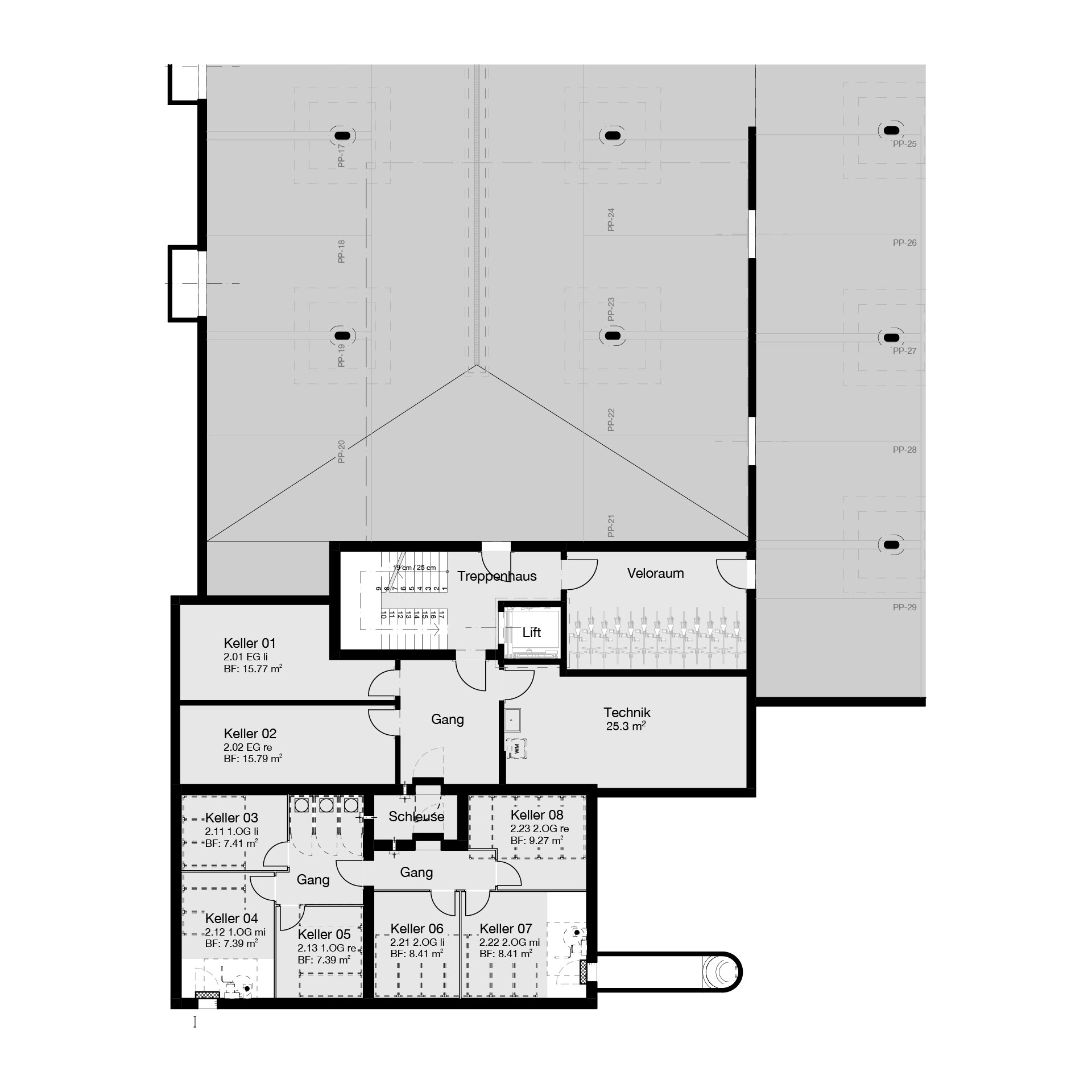 Kellerabteile Haus 2