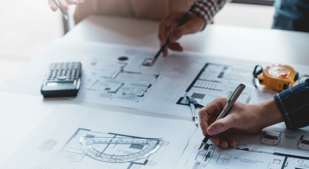 A preliminary evaluation of the program and budget, schematic design drawings with outline specs, and the selection of materials, systems, equipment, and project delivery methods.