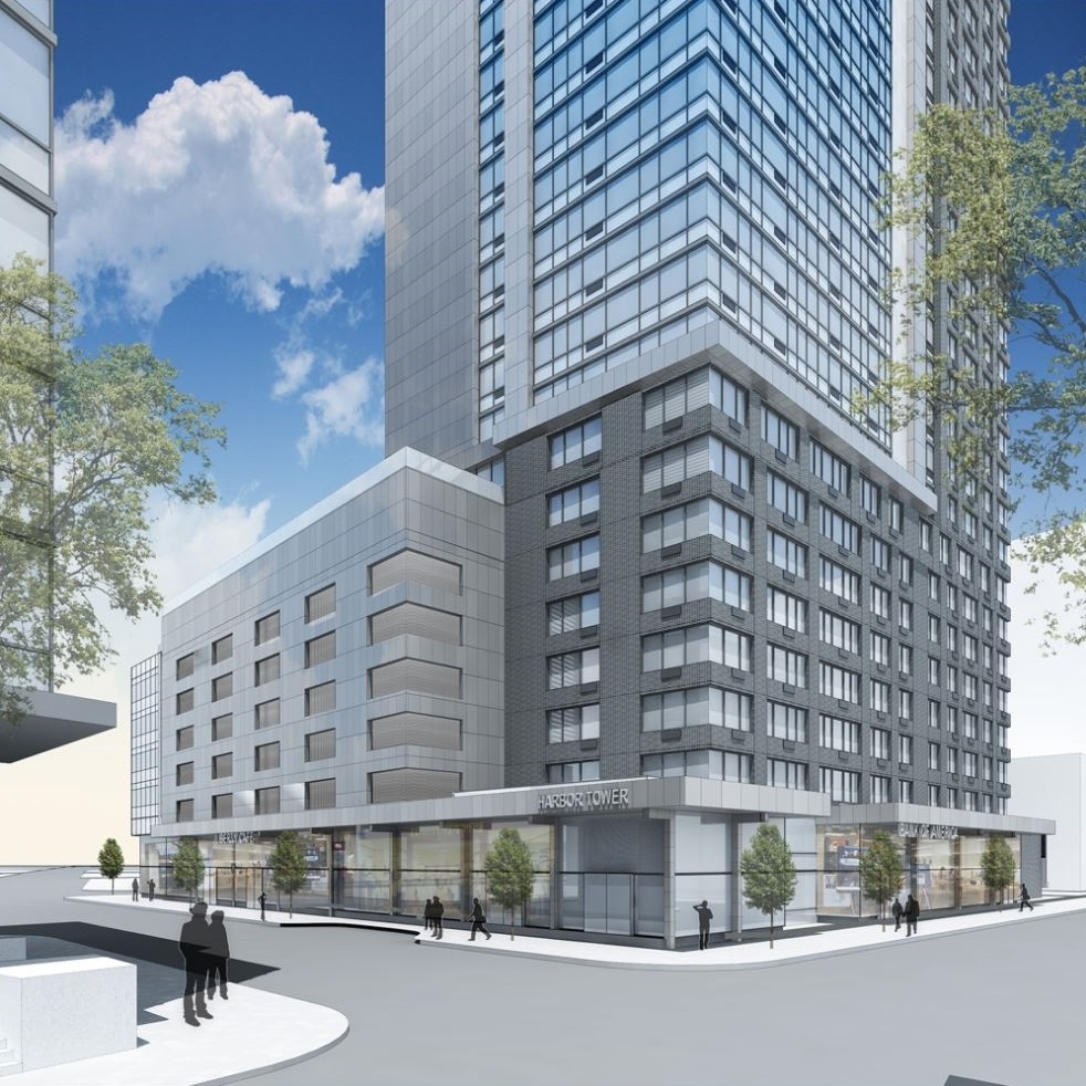 Liberty Harbor located in Jersey City, NJ, this 40-story mixed-use building includes residential, retail, and parking, designed for walkability and access to transit and local amenities.