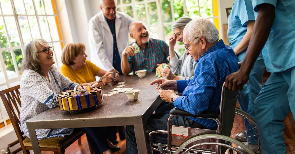 réunion entre seniors