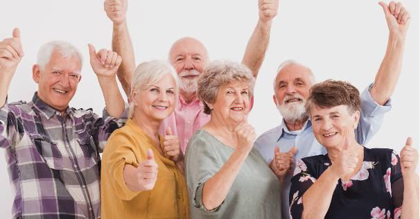 groupe de seniors