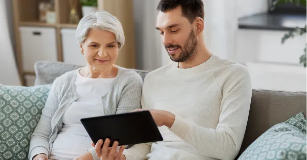 Personne âgée et proche aidant