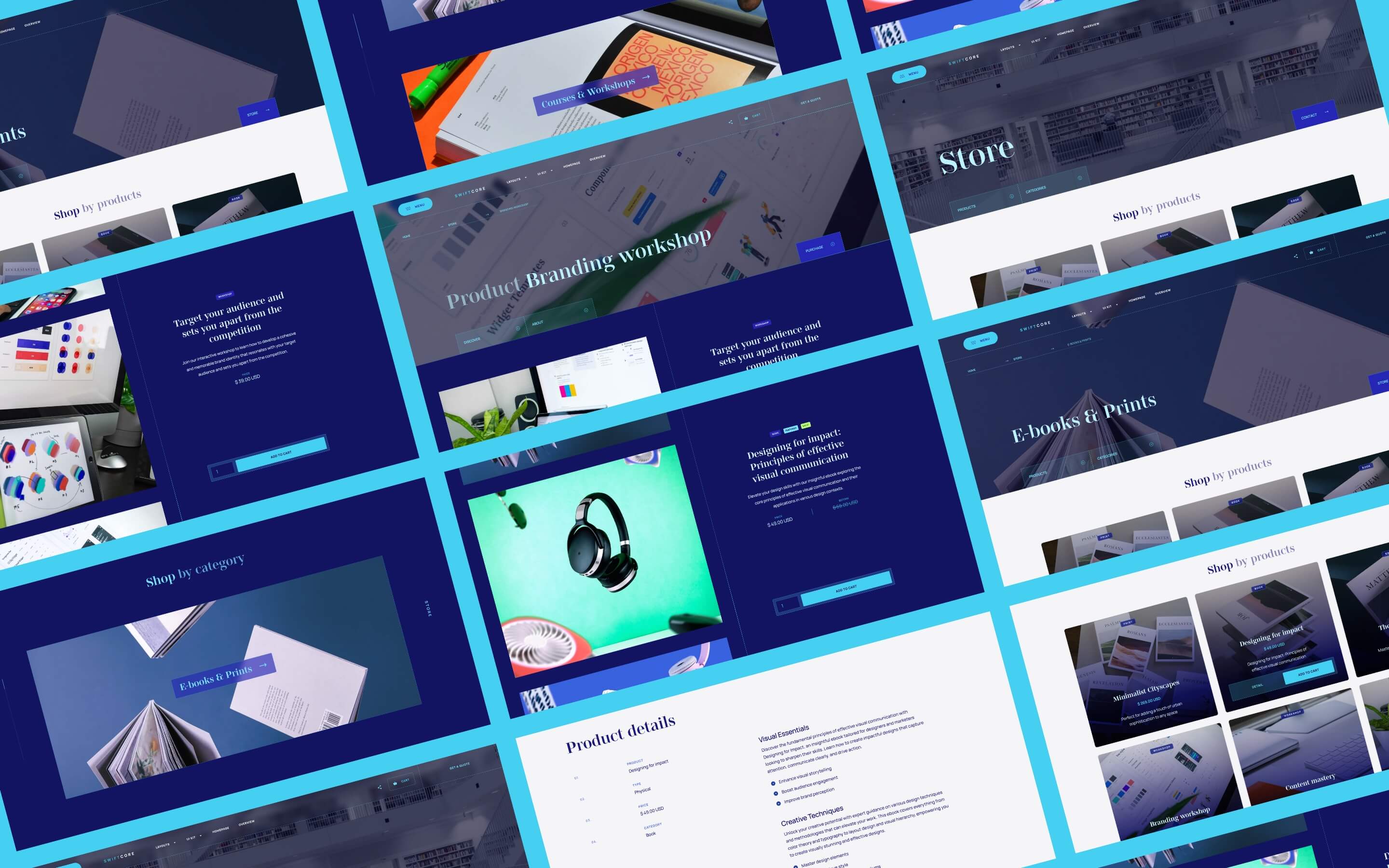 SwiftCore - Webflow template for an agency website