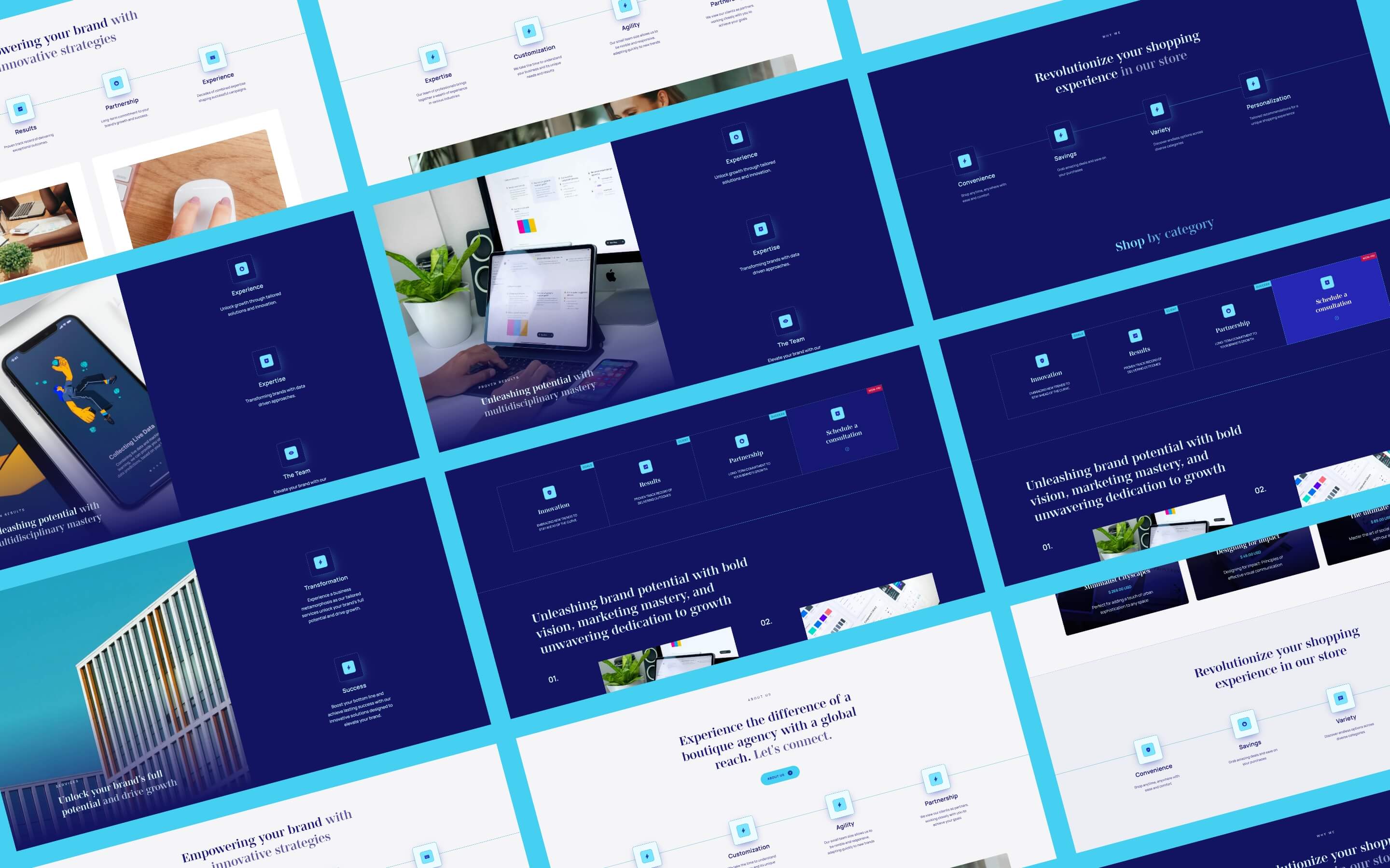SwiftCore - Webflow template for an agency website