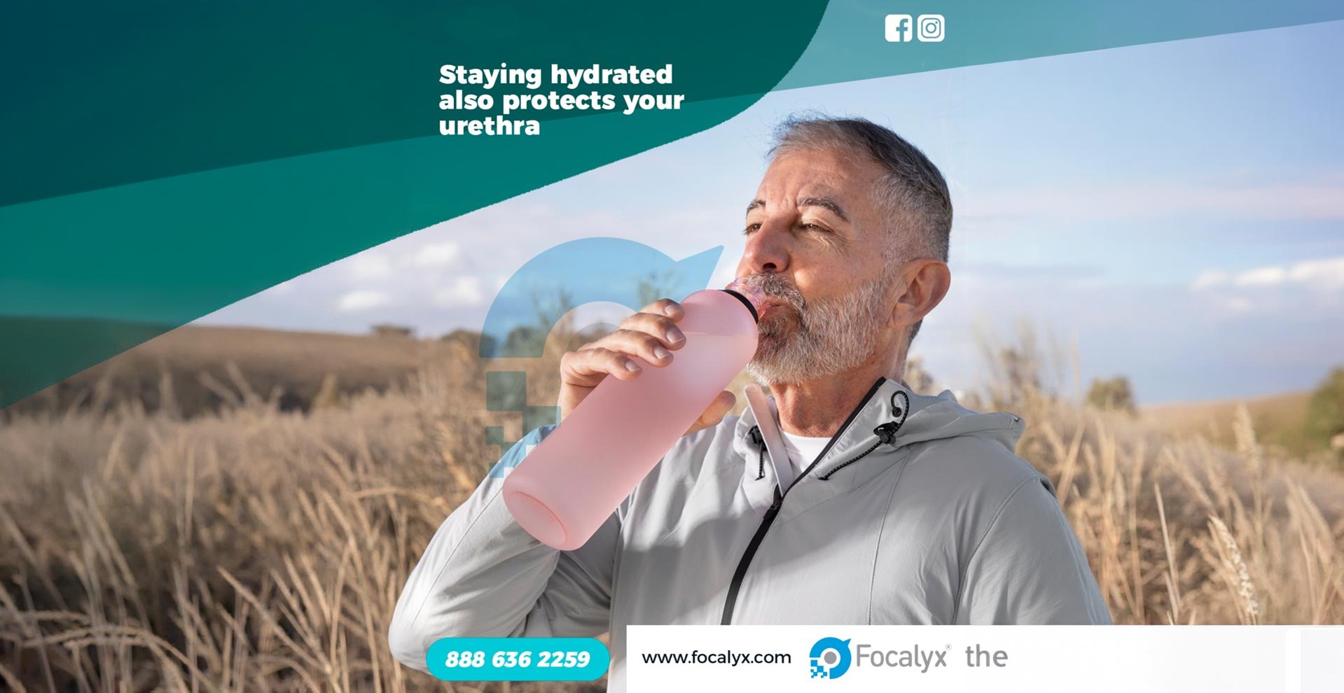 Staying hydrated also protects your urethra
