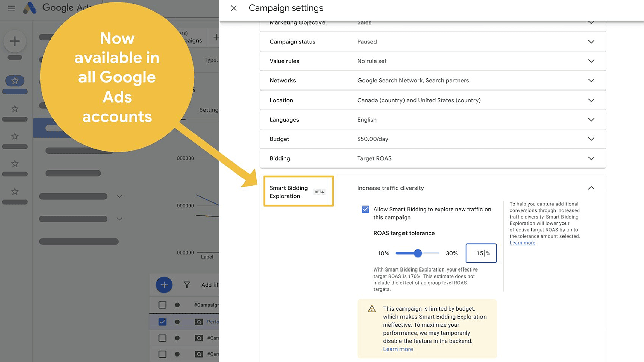 Smart Bidding Exploration Live