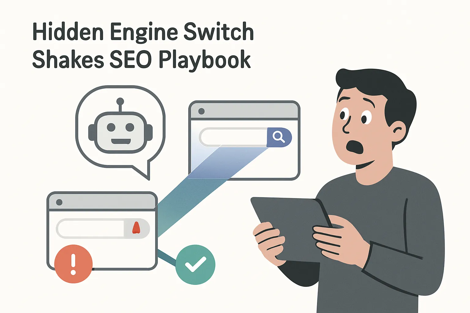 Chatbot rerouting search from stalled path to alternative engine alarming SEO observer