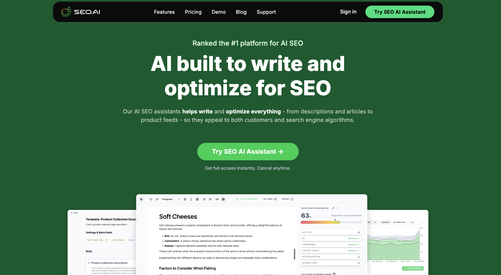 Example Google AI Overview screenshot with SERP feature highlights