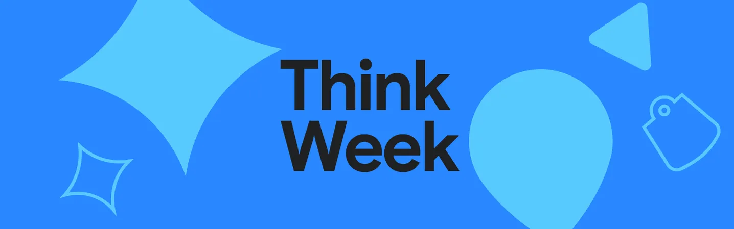 Banner with text 'Think Week'