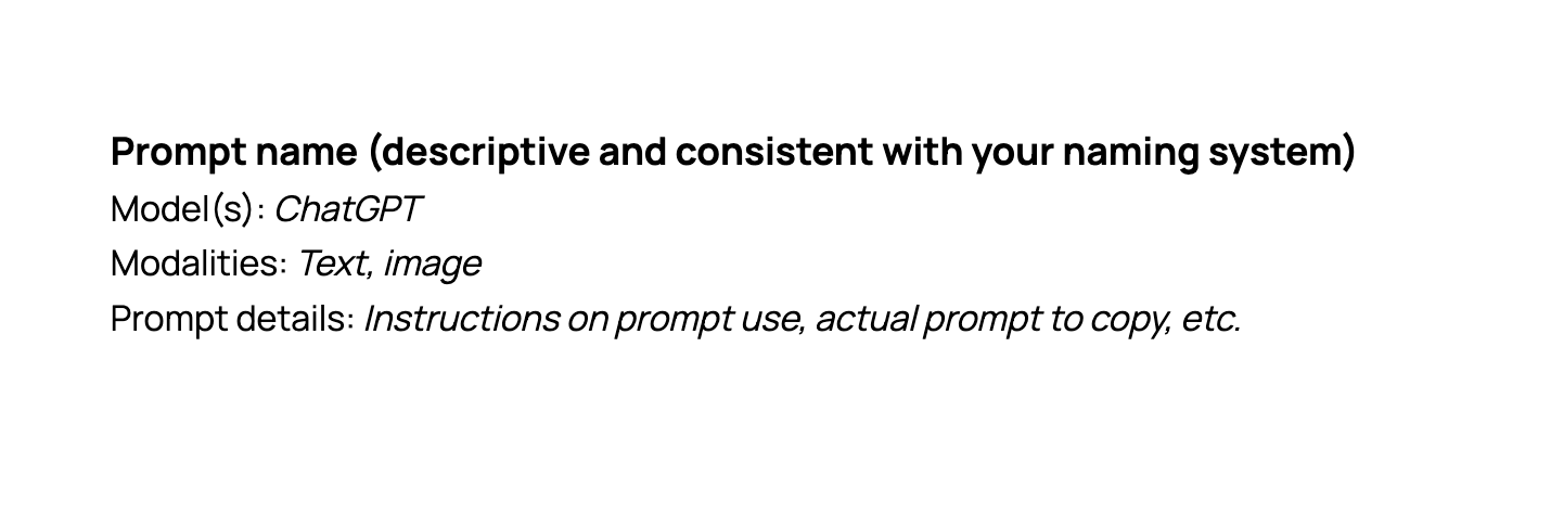 SOP example for governed prompt usage