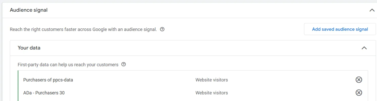 PMax asset group performance for buyer audiences